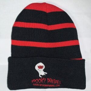 red and black beanie