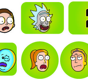 Rick and Morty Target Decals