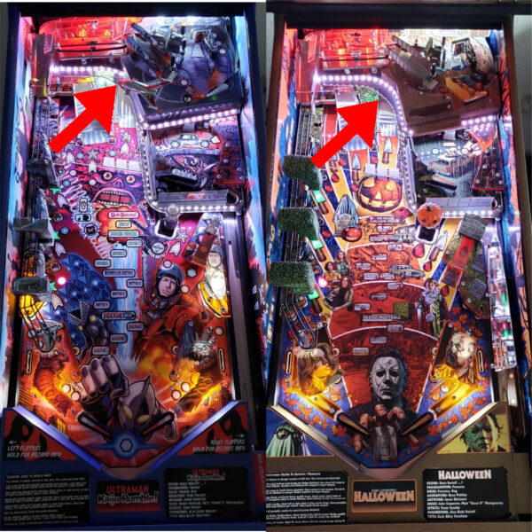 Halloween/Ultraman Upper Mini Playfield Edge Lighting